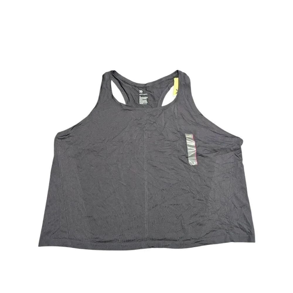 NWT All In Motion Essential Racerback Shirt Tank Top size 4X Black